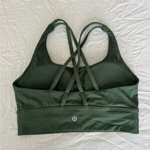 Lululemon energy longline bra green size 6